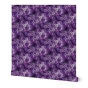 Shibori Doilies Abstract Tree Textures - Purple - 8 inch