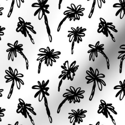 Palms - monochrome, small scale