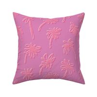 Palms - pink, large scale