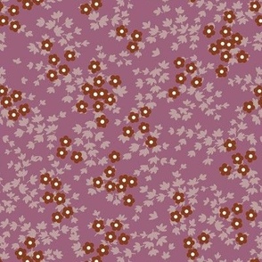 Ditsy Floral - Deep Pink