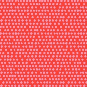 Dotted Stripe Coordinate 6x6 Red