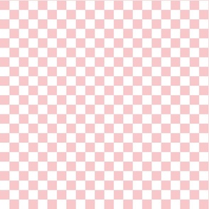 Old Skool Check  Sm | Pink + True White Checkered