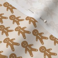 Cheerful Christmas gingerbread men small