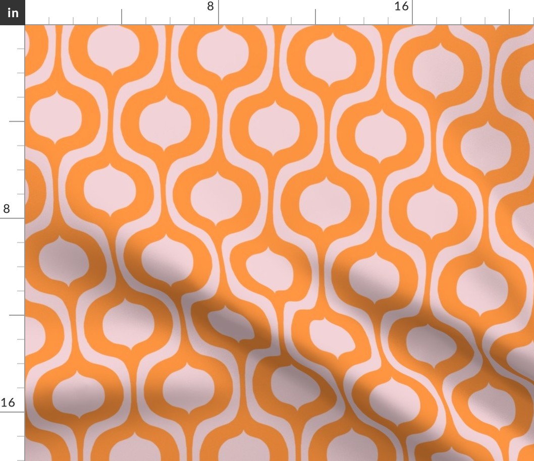 mod shapes orange and blush