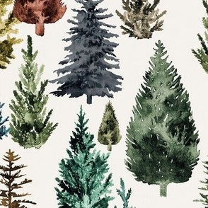 Large / Rainbow Forest Christmas Trees