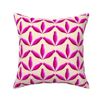 Tropical Simple Flowers Magenta - Large Scale