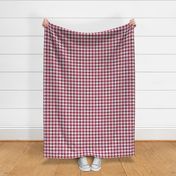 Large Burgundy Wine Red and White Handpainted Houndstooth Check Watercolor Pattern