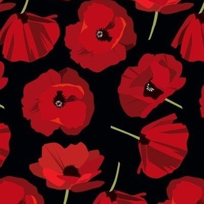 poppy toss black