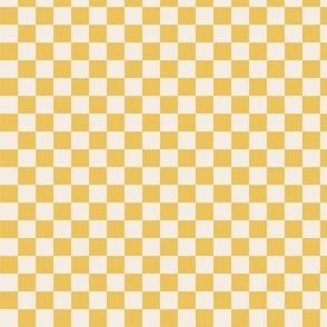 checkered pattern in bright yellow  ( SMALL SCALE)