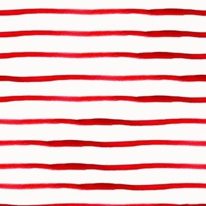 Red Watercolor Stripes