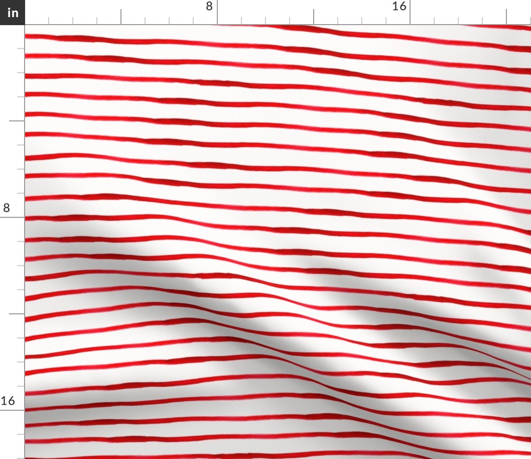 Red Watercolor Stripes