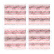 Small / Red Watercolor Stripes