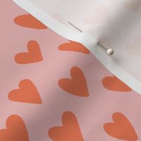 Hearts || Red Hearts on Pink || Daisy Age Collection by Sarah Price 