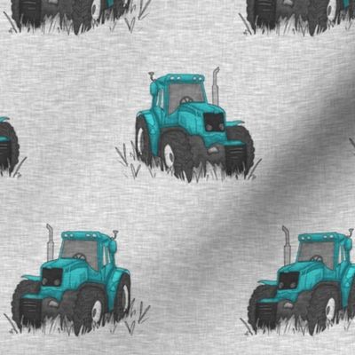 Tractors - teal/grey