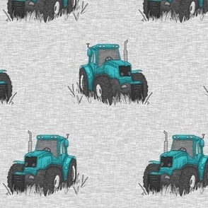 Tractors - teal/grey