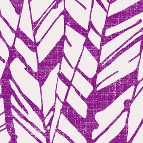 large color graphic feather violet