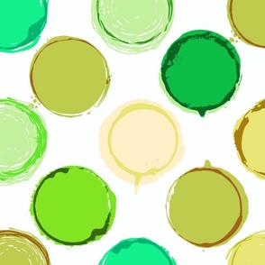 Ice Cream Dots Green Bottles