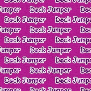Bold Dock Jumper text - magenta
