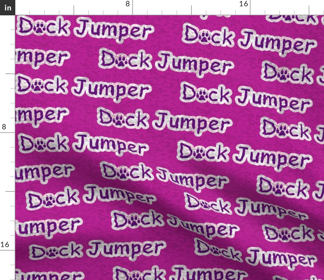 Bold Dock Jumper text - magenta