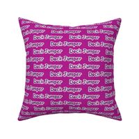 Small Bold Dock Jumper text - magenta