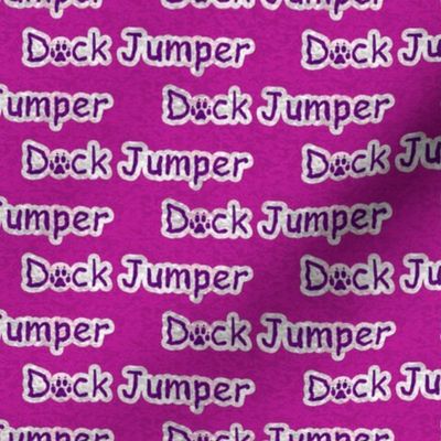 Small Bold Dock Jumper text - magenta