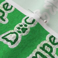 Bold Dock Jumper text - green