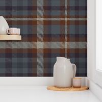 Plaid - Medium - Blue and Brown