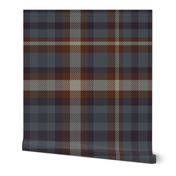 Plaid - Medium - Blue and Brown