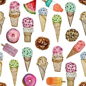 Ice-Cream and Patriotic Popsicles