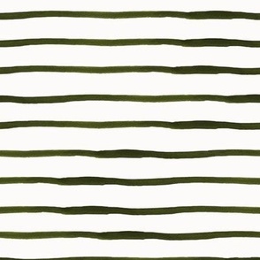 Green Watercolor Stripes