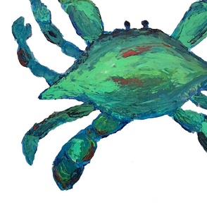 Jumbo Crabs!  water color on white  - LARGE SCALE