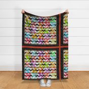 Stumbling Blocks Cheater Quilt