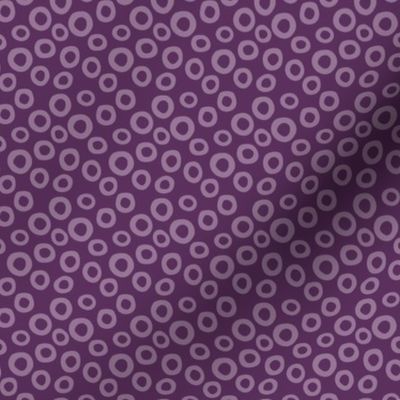 spilled cereal eggplant polkadot purple