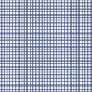 Almost Gingham blueberry blue check
