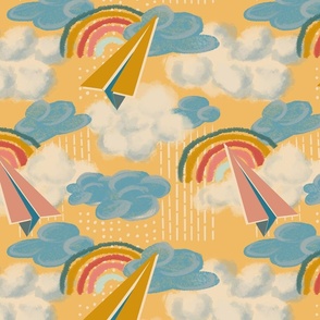 Backyard Fun - Paper planes & Rainbows