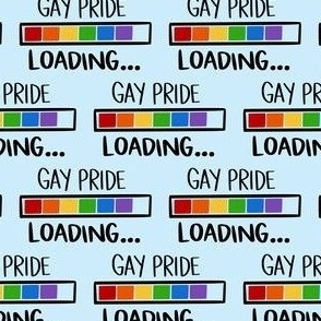 Gay Pride Loading Blue