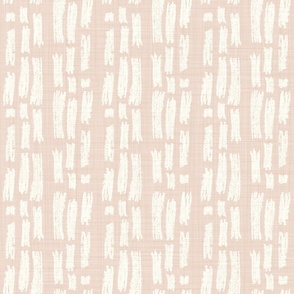 Abstract Dashed Lines Natural on Blush - XL