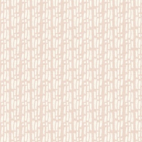 Abstract Dashed Lines Natural on Blush