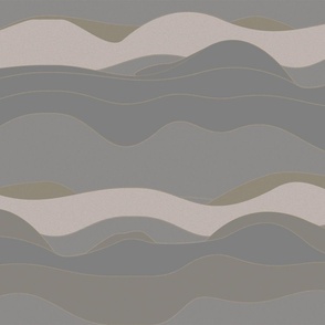 gray sand sea