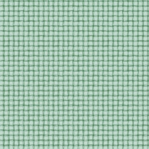 Sketchy Plaid in Green small scale