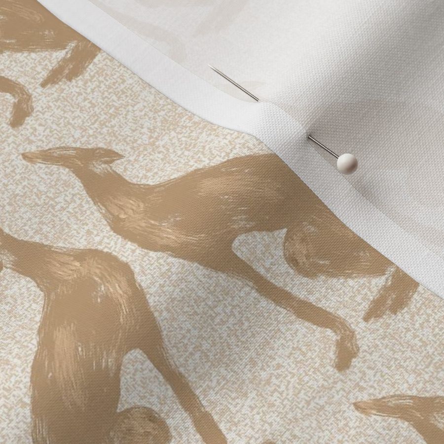 Greyhound  Dogs Print, Tan ,30