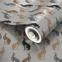 Greyhound  Dogs Print, Mixed, 50