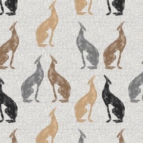 Greyhound  Dogs Print, Mixed, 50