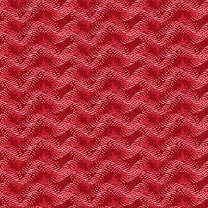 Waves Red on Red 6 in