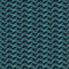 Waves Turquoise and Black 4 in