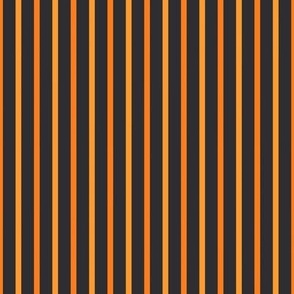 Black and Orange Pinstripe