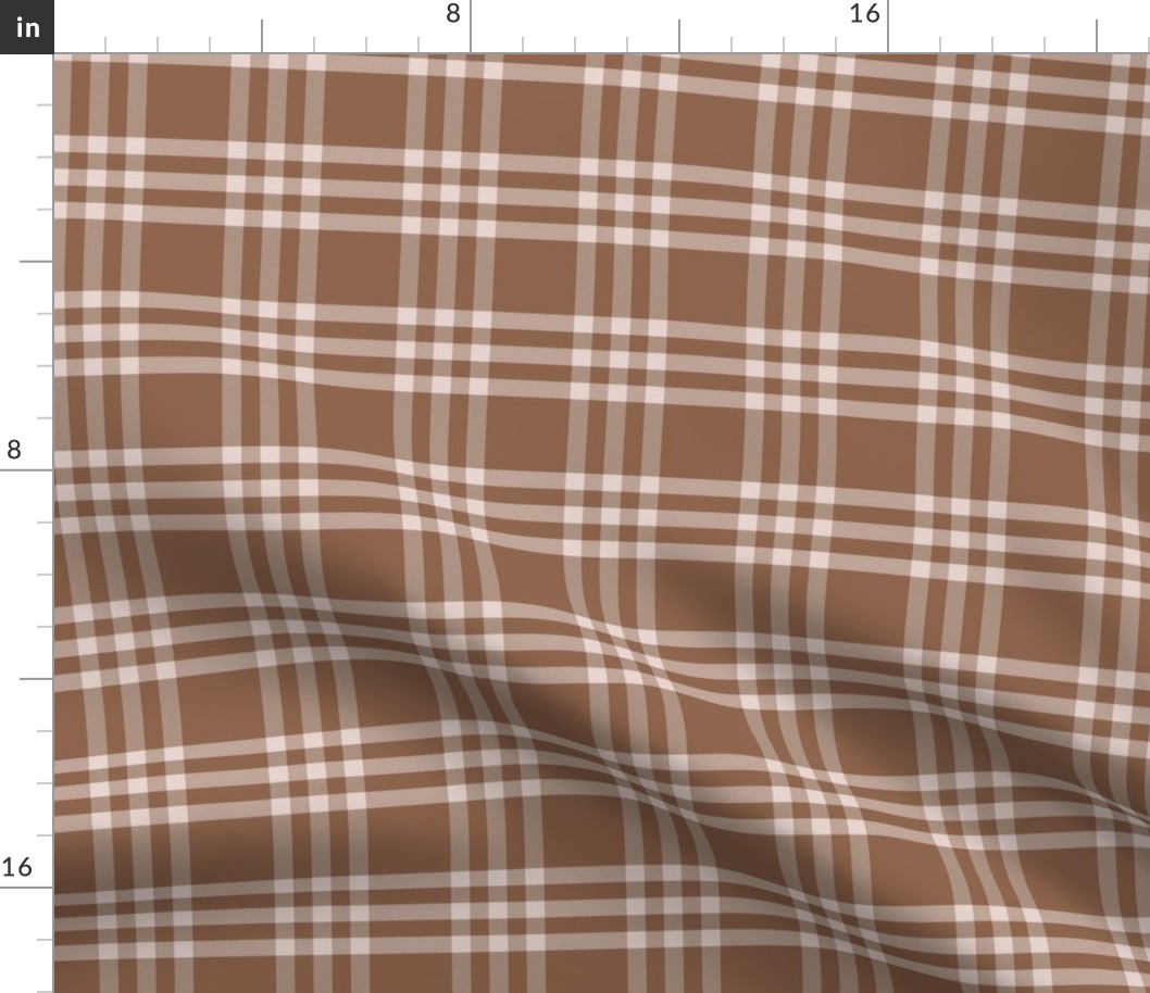 Plaid - Small - Light Brown