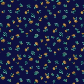 textile-Li'i Lehua Mamo on Navy-coordinate floral-adj copy