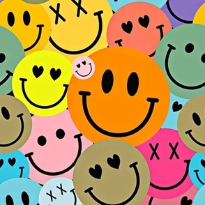 Crazy Happy Smiley Gang -crazy summer colors