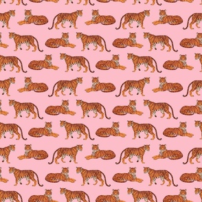 Simple Tiger Pattern In Pink Medium